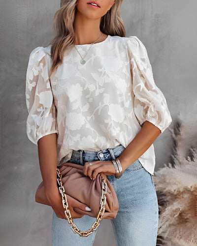 Leonie – Elegantes Puffärmeliges Blouse