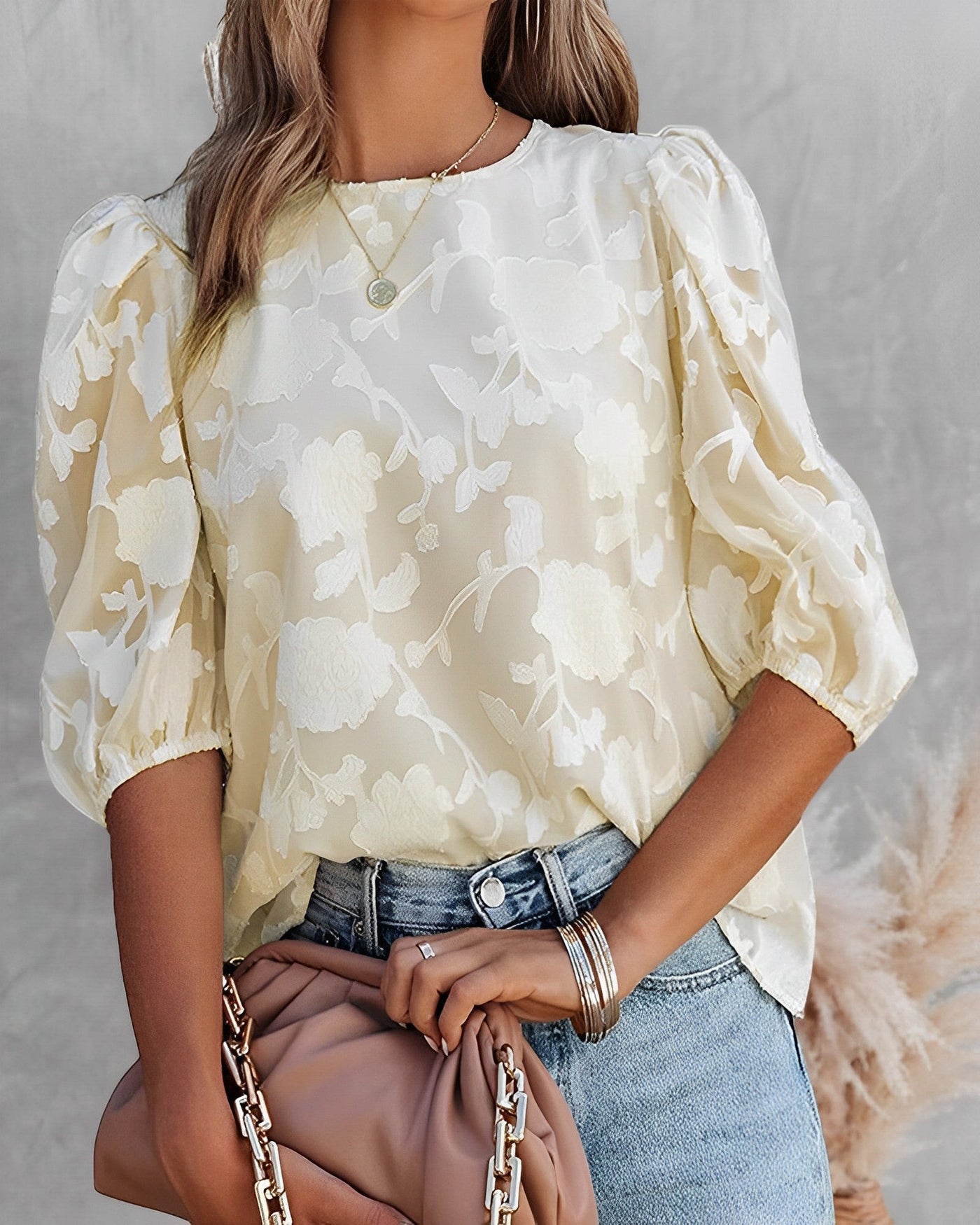 Leonie – Elegantes Puffärmeliges Blouse