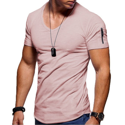 Levin – Elegante V-Ausschnitt Muskel-T-Shirts