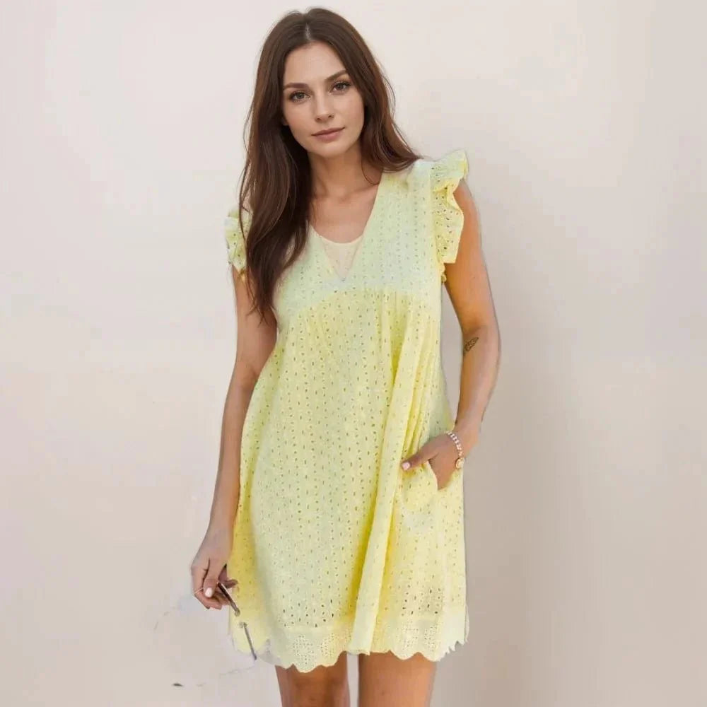 Lilia – Stilvolles Sommerkleid mit Taschen und Shorts