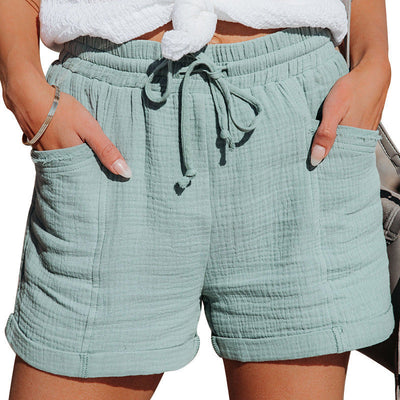 Lilly - Damen Leinen-Baumwoll-Shorts (Jetzt 1+1 GRATIS!)