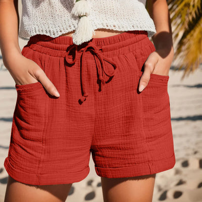 Lilly - Damen Leinen-Baumwoll-Shorts (Jetzt 1+1 GRATIS!)