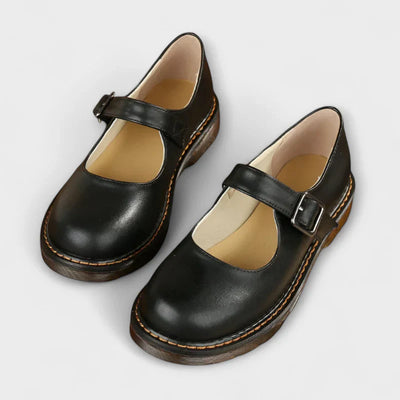 Lilly-Anna™ - Damen Vintage Mary Jane Schuhe