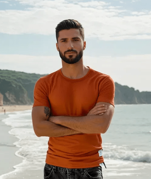 Lysander - Modernes Kalahari T-Shirt mit klassischem Rundhalsausschnitt