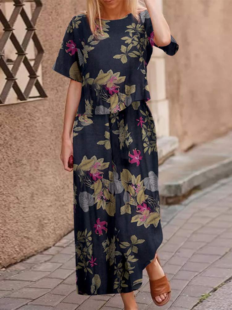 Luftiges zweiteiliges Sommer-Outfit aus Baumwolle mit schmeichelnder Passform – Boho Set Zephyra
