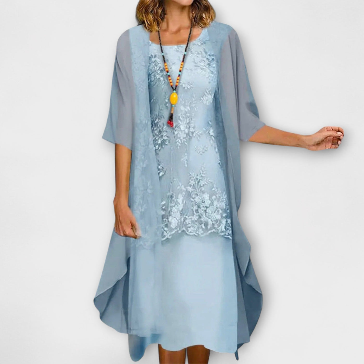 Himonika – Elegantes Kleid Mit Blumenmuster