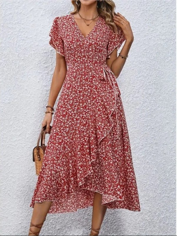 Margarethe Florales Wickelkleid für Damen