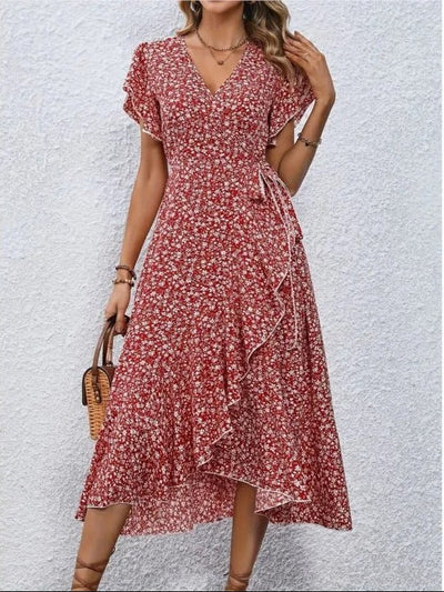 Margarethe Florales Wickelkleid für Damen