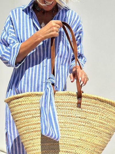 Marina Gestreiftes Hemdkleid für Damen