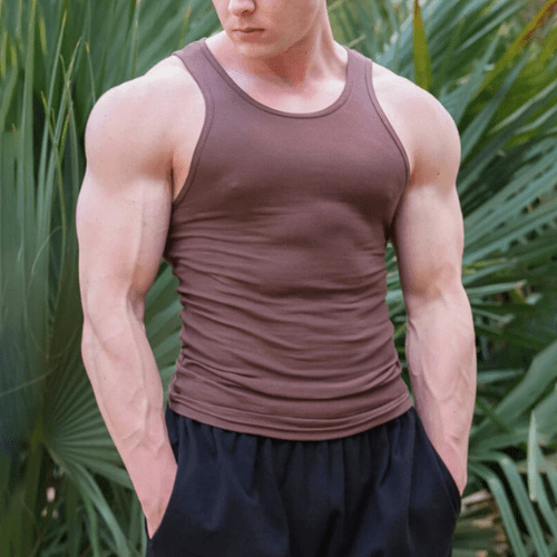 Ärmelloses Herren Fitness T-Shirt aus atmungsaktivem Material – Nico