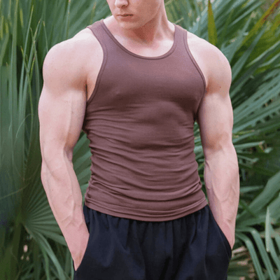 Ärmelloses Herren Fitness T-Shirt aus atmungsaktivem Material – Nico