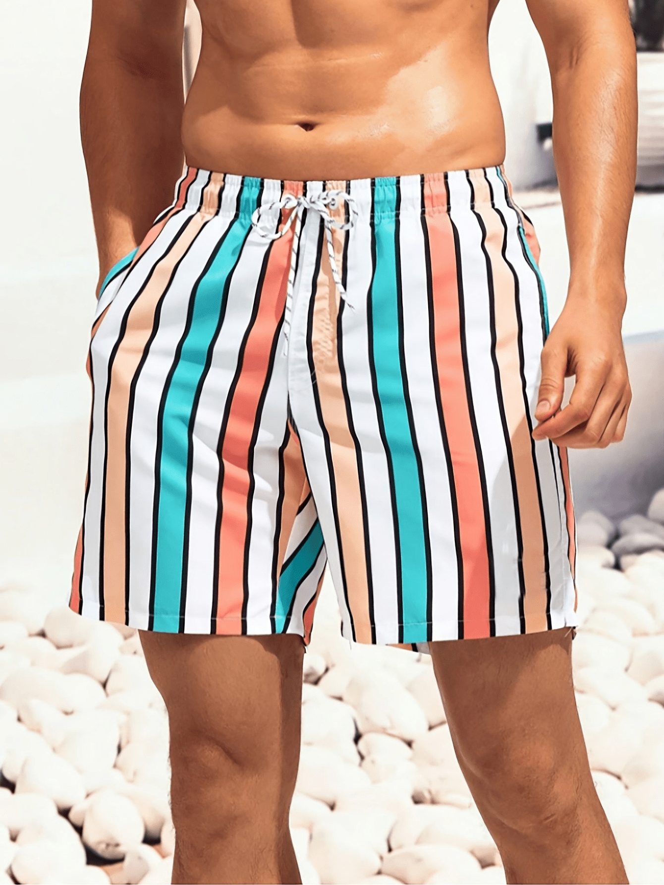 Schnelltrocknende Herren Badeshorts mit bequemer Passform – Luca