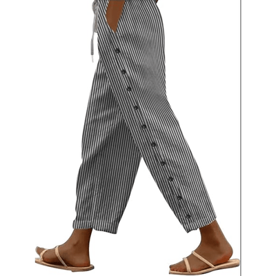 Mia – Elegante Gestreifte Sommerhose