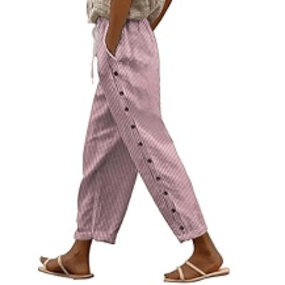 Mia – Elegante Gestreifte Sommerhose