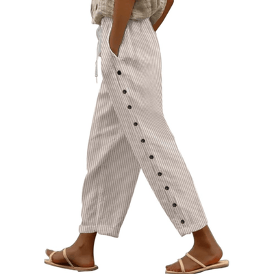 Mia – Elegante Gestreifte Sommerhose