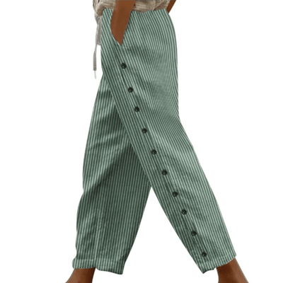 Mia – Elegante Gestreifte Sommerhose