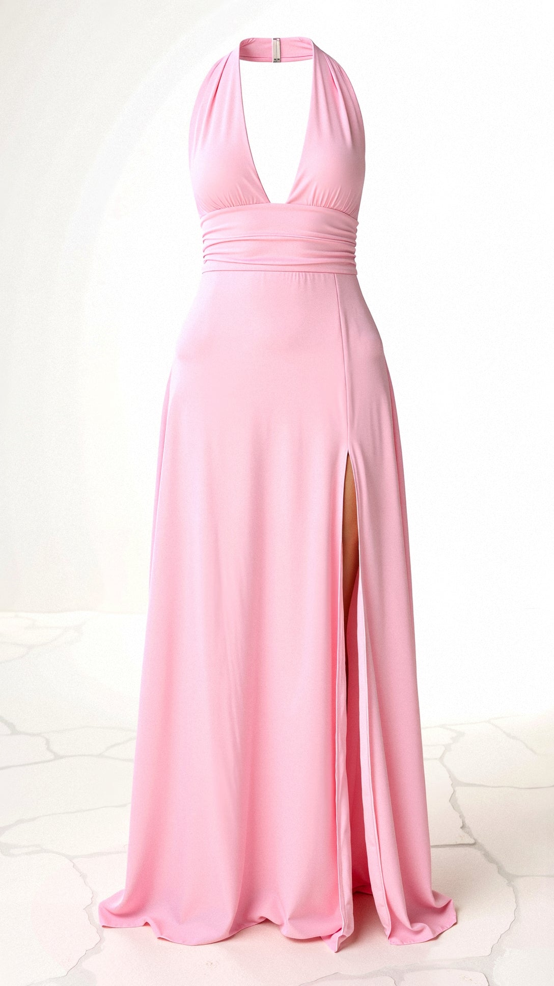 Renzy - Elegantes Halfter-Maxi-Kleid