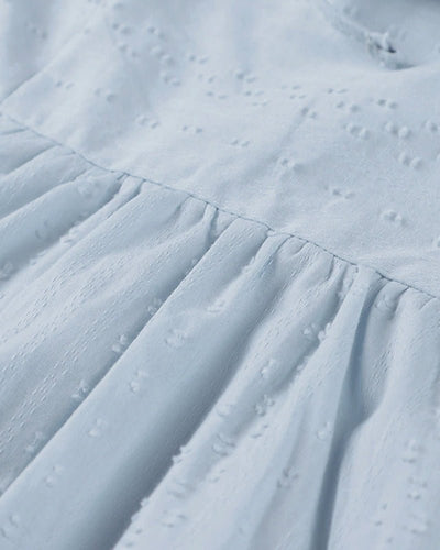 Strandkleid für Frauen - V-Ausschnitt - Dreiviertel-Ärmel - leichtes, atmungsaktives Material