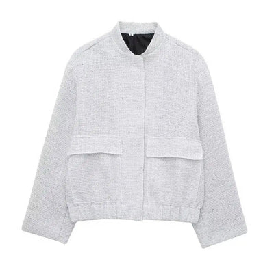 Damen Kurze Pailletten Jacke | Langarm