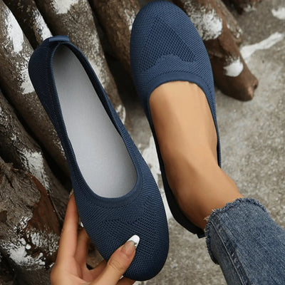 Damen Atmungsaktive Gestrickte Ballett Schuhe | Slip Auf