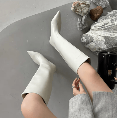 Elegante Damen Kniehohe Stiefel Mit Absatz | Stylisch