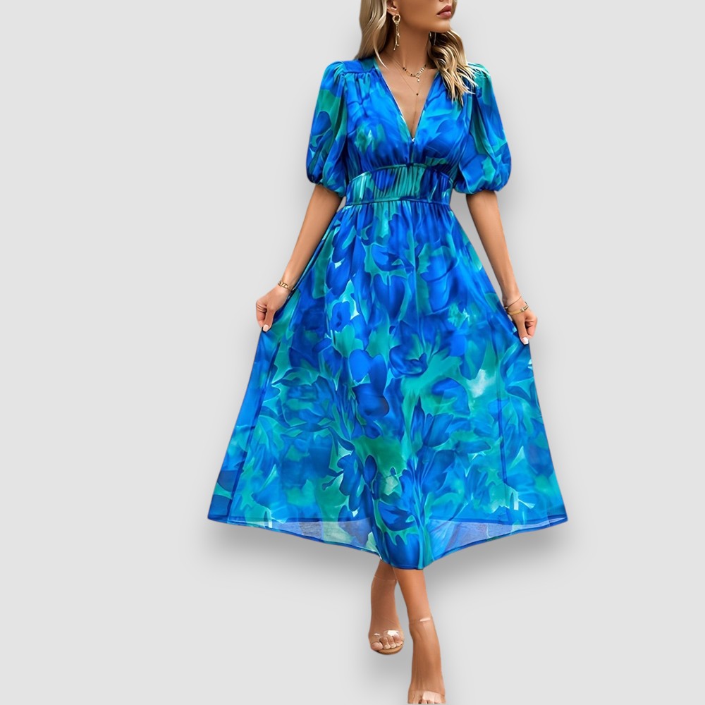 Bella | Theresa Florales Midikleid