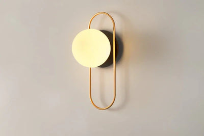 Moderne Kugel Wandleuchte – Elegante LED Wandlampe im Gold Design