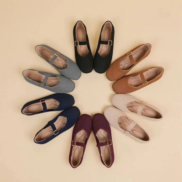 Norelia – Elegante Ballerinas mit Quadratzehen