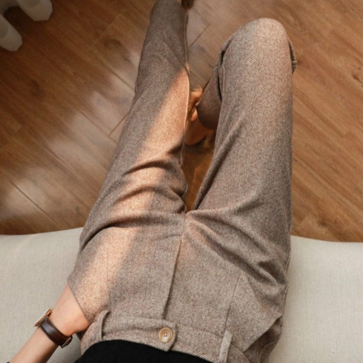 Elegante Bleistifthose aus Wolle