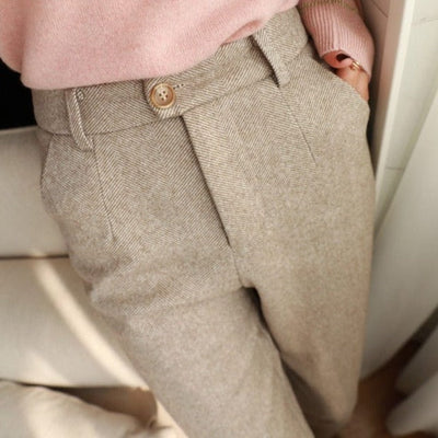 Elegante Bleistifthose aus Wolle