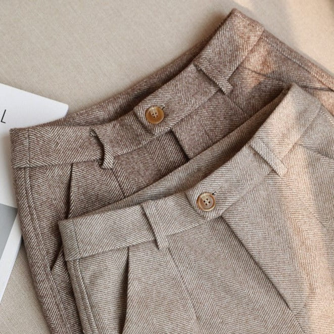 Elegante Bleistifthose aus Wolle