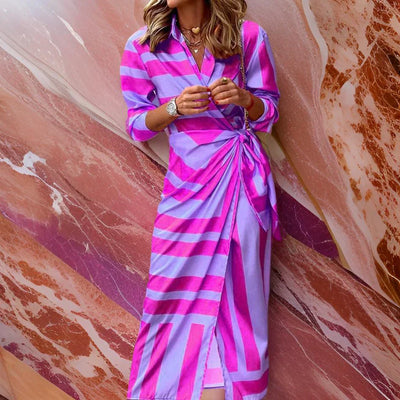 Rosea Wickelkleid mit Druck