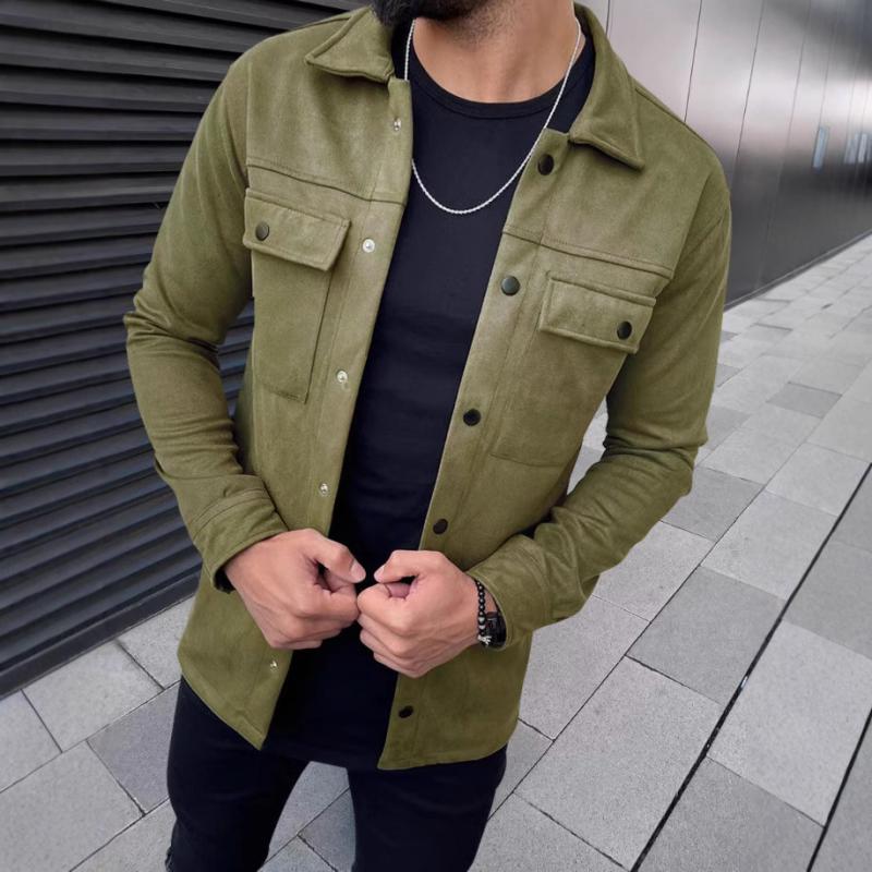 Geknöpfte Jacke mit Fronttaschen