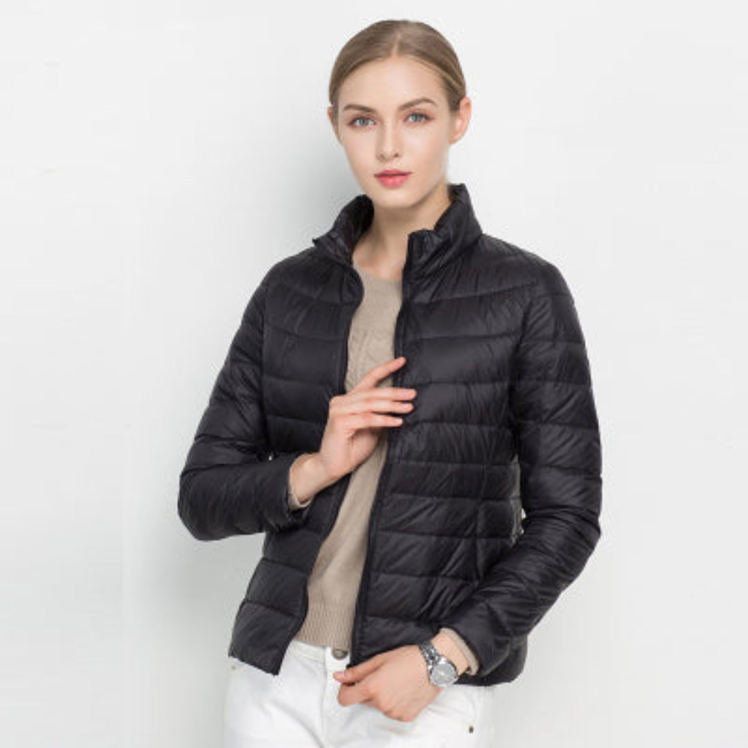Damen Puffer Langarm Jacke | Bequeme