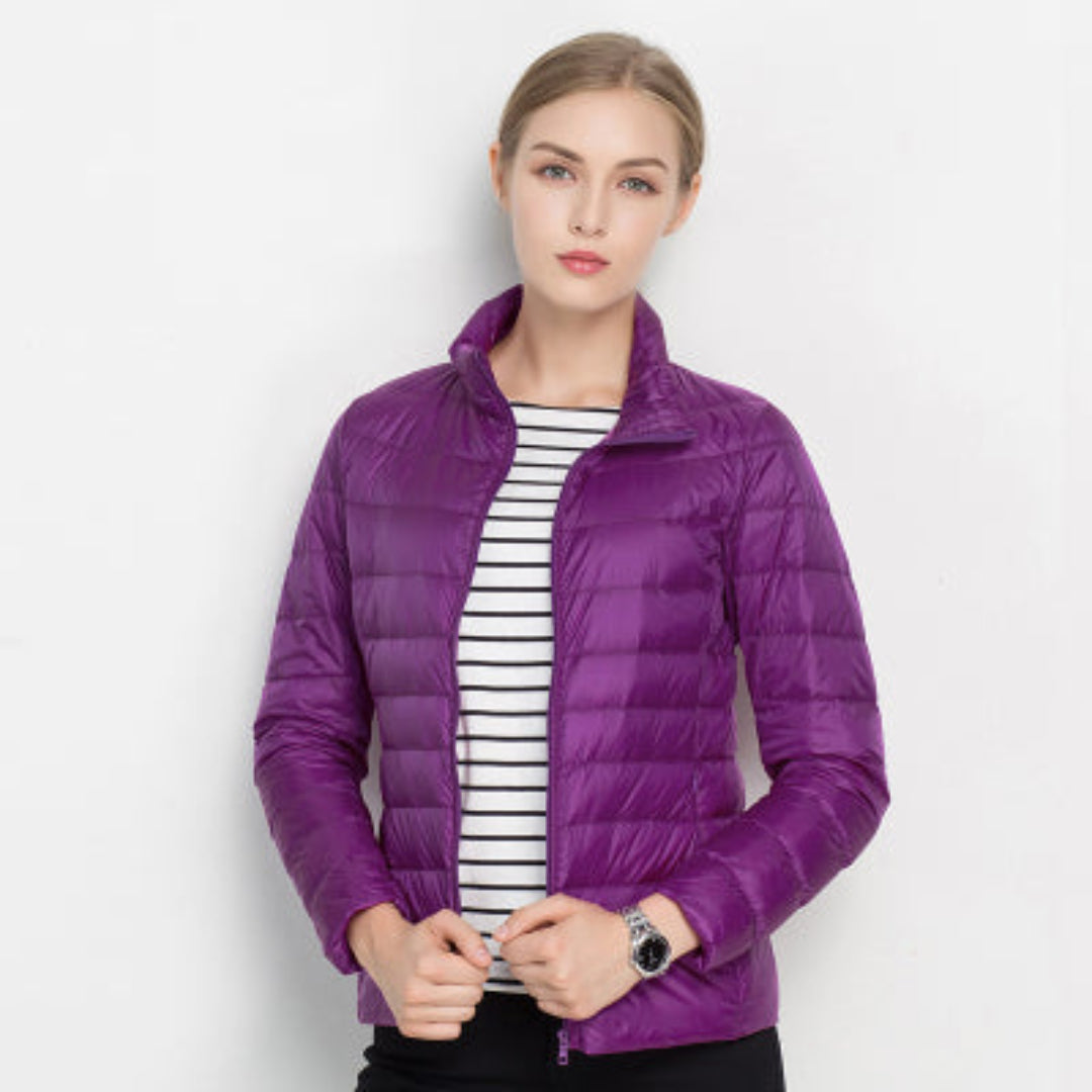 Damen Puffer Langarm Jacke | Bequeme