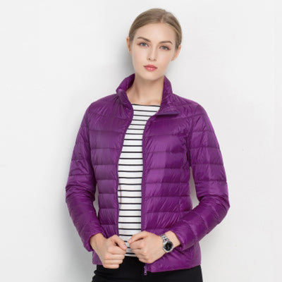 Damen Puffer Langarm Jacke | Bequeme