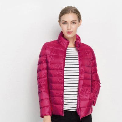 Damen Puffer Langarm Jacke | Bequeme