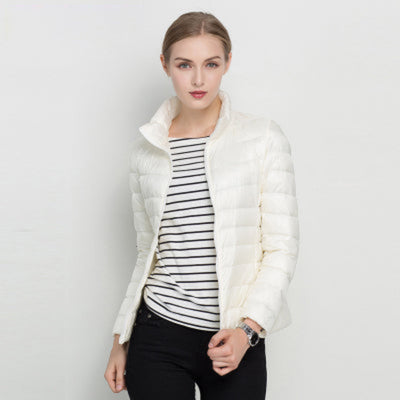 Damen Puffer Langarm Jacke | Bequeme