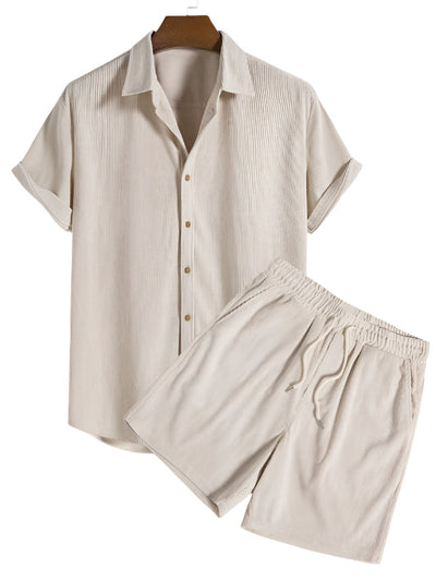 Trendige Herren Sommer-Set mit Streifenlook - StrandStil