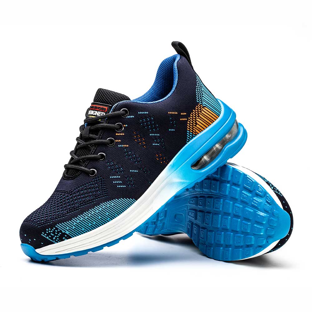 SafeSneakers Blue Air – Sicherheitsschuh, Sportschuh, Arbeitsschuh, Kunststoff, Stahlkappe