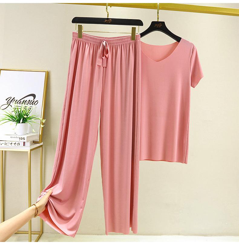 Rosa - Weiches T-Shirt und bequeme Hose Set