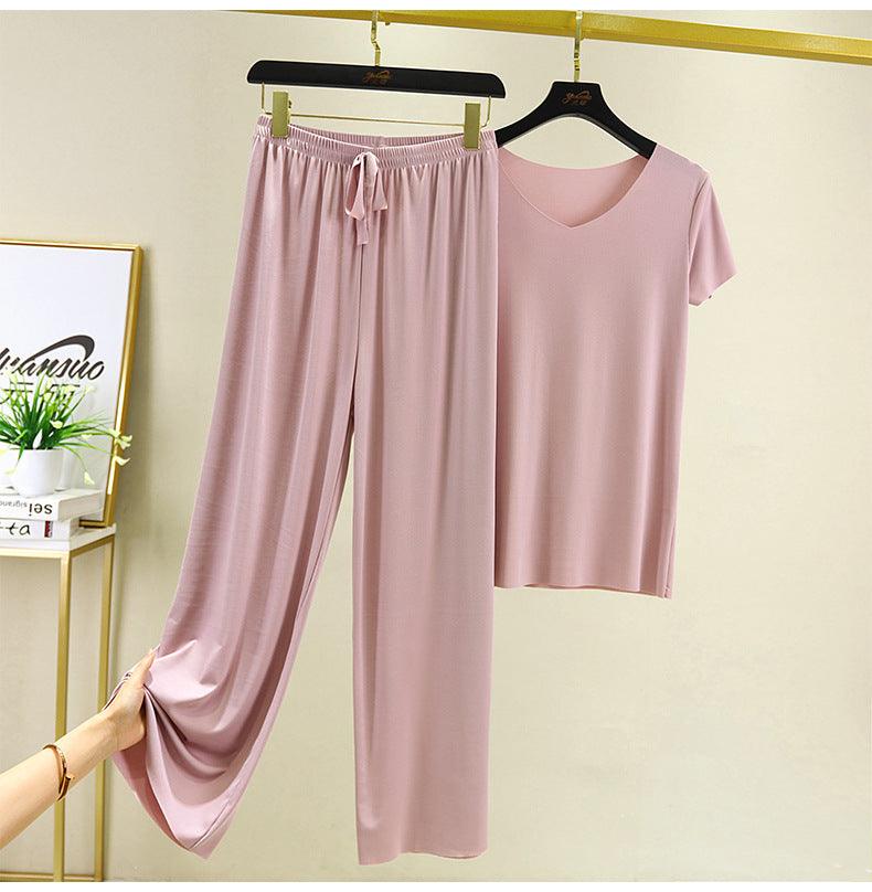 Rosa - Weiches T-Shirt und bequeme Hose Set