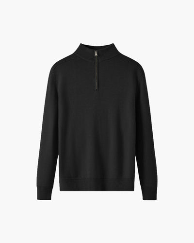 Weston | Half Zip Stehkragen Herrenpullover aus Merinowolle