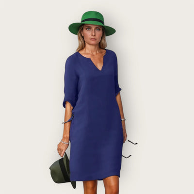 Helena | Elegantes Kleid mit einem V-Ausschnitt