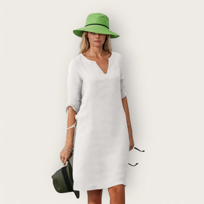 Helena | Elegantes Kleid mit einem V-Ausschnitt