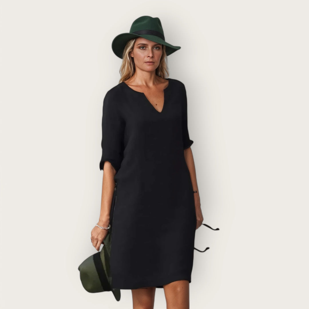 Helena | Elegantes Kleid mit einem V-Ausschnitt