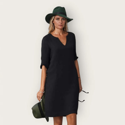 Helena | Elegantes Kleid mit einem V-Ausschnitt