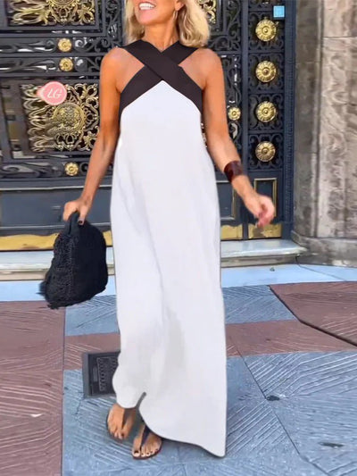 Seraphine – Elegantes Kleid mit Crossover-Ausschnitt