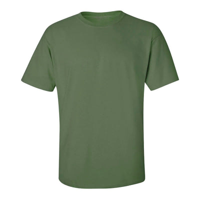 Set aus 3 Herren T- Shirts, 100% Baumwolle (strapazierfähig), Doppelkragen (verbreitert sich nicht), Reguläre Passform (komfortabel), Grün (Khaki), für jeden Stil