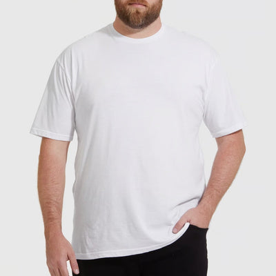 Set aus 3 Herren T- Shirts (Große Größen), 100% Baumwolle (strapazierfähig), Doppelkragen (verbreitert sich nicht), Regulärer Schnitt (komfortabel), MEHRFARBIG (für jeden Stil)